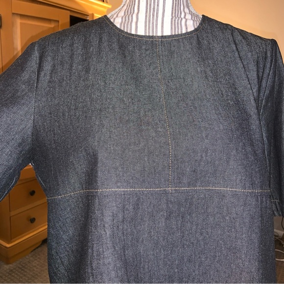 Mignon Doo black denim crop top womens sz M - Picture 2 of 8